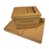 6 - Pack 15x12x10 Small Standard File Storage Moving Box with Lid Letter Handles